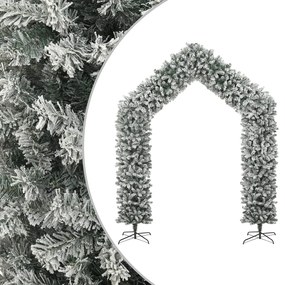 vidaXL Oblúk na vianočný stromček s naviatym snehom 270 cm