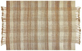 Jutový koberec 140 x 200 cm béžový BERISSA Beliani