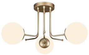 Stropné svietidlo v zlatej farbe Squid Lighting Star, výška 34 cm