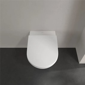 VILLEROY &amp; BOCH Subway 3.0 závesné WC s TwistFlush, s hlbokým splachovaním bez vnútorného okraja, 370 x 560 mm, biela alpská, s povrchom CeramicPlus, 4670T0R1