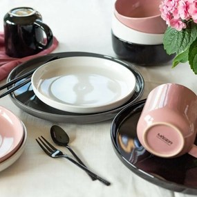 Mäser 16-dielna jedálenská súprava ALENIA, čierna