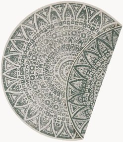 Okrúhly obojstranný koberec do interiéru/exteriéru Lilja