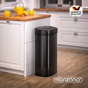 Bezdotykový Jumbo odpadkový kôš 58l čierna DC kábel zdarma