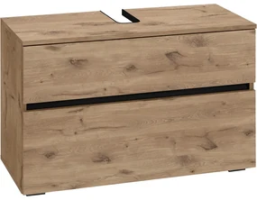 Skrinka pod umývadlo v dekore duba v prírodnej farbe 80x55 cm Wisla – Støraa