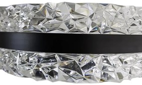 LED Stmievateľný luster na lanku LED/80W/230V 3000-6500K čierna + diaľkové ovládanie