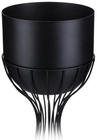 KOVOVÝ KVETINÁČ SO STOJANOM GLAM 46X20 CM ČIERNA