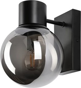 Nástenné svietidlo SFERIO 1xE14/5W/230V čierne/dymovo čierne