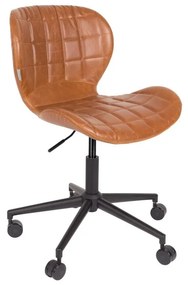 Hnedá kancelárska stolička Zuiver Office Chair OMG