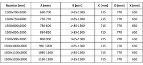 Mexen Velar, sprchový kút s posuvnými dverami 150 x 90 cm, 8mm číre sklo, brúsená oceľ, 871-150-090-01-97