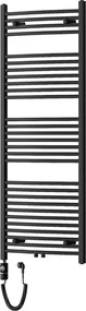 Mexen Ares, elektrické vykurovacie teleso 1500x600 mm + vykurovacia tyč 900 W, čierna, W102-1500-600-2900-70