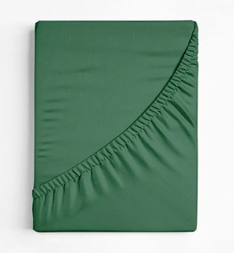 Bavlnená plachta s gumou  90 x 200 cm zelená