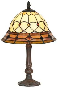 Lampa Tiffany stolová CARAMEL 42*Ø25