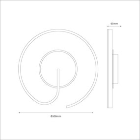 Stropné LED svietidlo Lorenzo, 1x LED 22w, 4000k, b