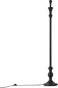 Klasická stojaca lampa čierna bez tienidla - Classico
