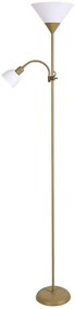 Brilagi - Stojacia lampa ARIANA 1xE27/100W/230V + 1xE14/25W zlatá
