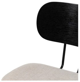 Bielo-čierne jedálenské stoličky v súprave 4 ks Cleo – Ixia