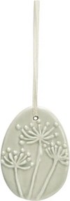 Závesné porcelánové vajíčko FLORIS - viac farieb Farba: Zelená