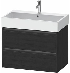 DURAVIT Ketho 2 závesná skrinka pod umývadlo, 2 zásuvky, 784 x 460 x 549 mm, dub čierny, K25277016160000