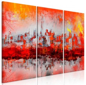 Artgeist Obraz - New York Sunset (3 Parts) Veľkosť: 120x80, Verzia: Premium Print