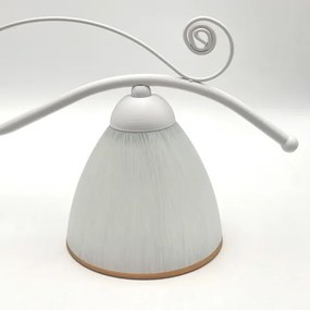 Luster na reťazi RETRO 2xE27/60W/230V matná biela