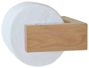 Nástenný držiak na toaletný papier z dubového dreva Wireworks Mezza