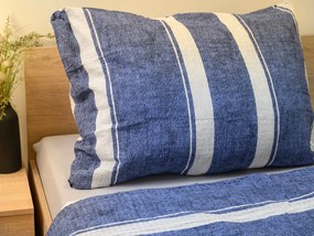 Krepové obliečky z Renforcé bavlny BLUE LINE modré Rozmer obliečky: 70 x 90 cm | 140 x 200 cm