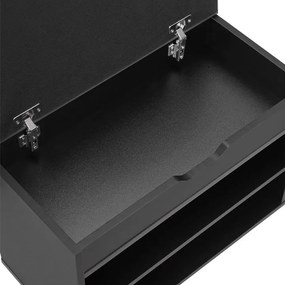 Skriňa na topánky s odklápacím vekom a polstrovaným sedadlom