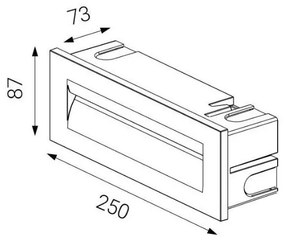 LED2 - LED Vonkajšie zápustné svietidlo STEP IN LED/8,5W/230V IP65