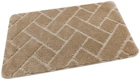 Kúpeľňový koberček Lotus béžový, tehla