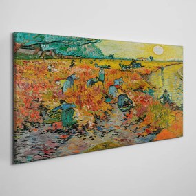 Obraz canvas Červená vinice van Gogh