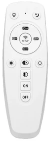 Toolight - LED stropné svietidlo APP819-CP + diaľkové ovládanie, chrómová, OSW-04029