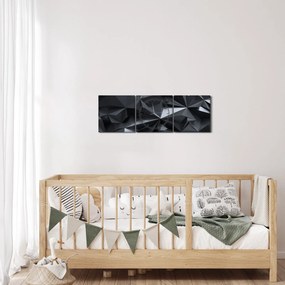 Obraz - Geometrická abstrakcia (s hodinami) (90x30 cm)