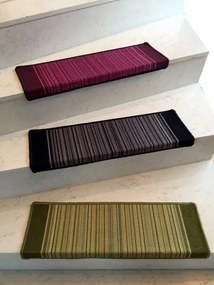 Vopi koberce Nášľapy na schody sivá Carnaby obdĺžnik, samolepiaci - 24x65 obdĺžnik (rozmer vrátane ohybu)