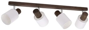 Spot-Light DO2248456 - Stropné bodové svietidlo TRENDY 4xE27/15W/230V borovica