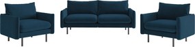 XXXLutz SEDACIA ZOSTAVA, textil, modrá Livetastic - Online Only obývacie izby - 001968008103