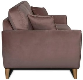 Pohovka ISLA 3P, staroružová (velvet - PINK)