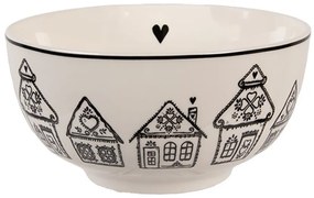 Miska s perníkovými chalúpkami Gingerbread Bliss - Ø 14*7 cm / 500 ml