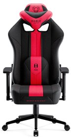 Textilné Kreslo Diablo X-Player 2.0 Small: Karmínovo-antracitové