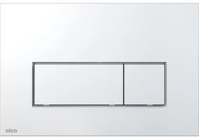 Ovládacie tlačidlo Alca plast chróm lesk M571, 1 ks