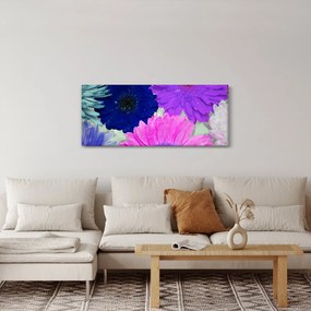 Obraz farebných kvetín (120x50 cm)