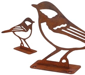Záhradná kovová figúrka Rumi, 10x14x3,5 cm, hnedá