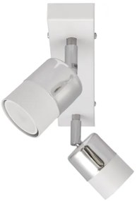 LED Bodové svietidlo TUBSSON 2xGU10/4,8W/230V biela/lesklý chróm