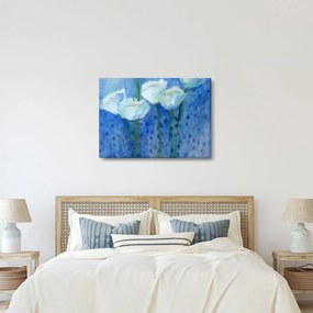 Obraz - Biele tulipány (70x50 cm)