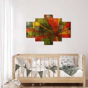 Obraz geometrické abstrakcie (150x105 cm)