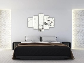 Obraz - Biely mramor (150x105 cm)