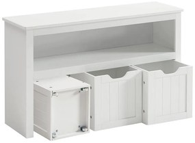 Policová skriňa SORELL biela