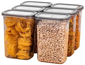 Plastové dózy v súprave 6 ks na potraviny Fresco – Hermia