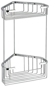 Gedy Gedy, SMART dvojposchodová rohová police 200x325x151mm, chróm, 2482