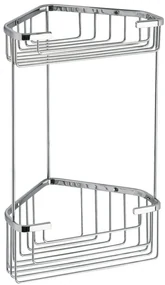 Gedy Gedy, SMART dvojposchodová rohová police 200x325x151mm, chróm, 2482