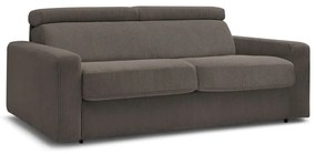 Sivohnedá menčestrová rozkladacia pohovka 215 cm Monaco – Bobochic Paris